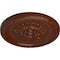 Ekena Millwork Palmetto Ceiling Medallion, Hand-Painted Burnished Mahogany Crackle, 11 1/2"OD x 1"P CM11PABMC - alternate 2